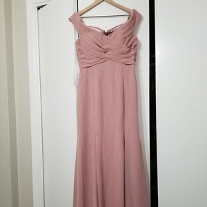 Azazie bridesmaids dress, Lecia, Dusty Rose